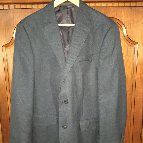 Navy Macy's Sport Coat - Picture 1 of 3